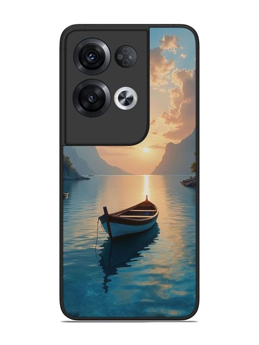 Serene Sunset Glossy Soft Edge Case for Oppo Reno 8 Pro (5G) Chachhi