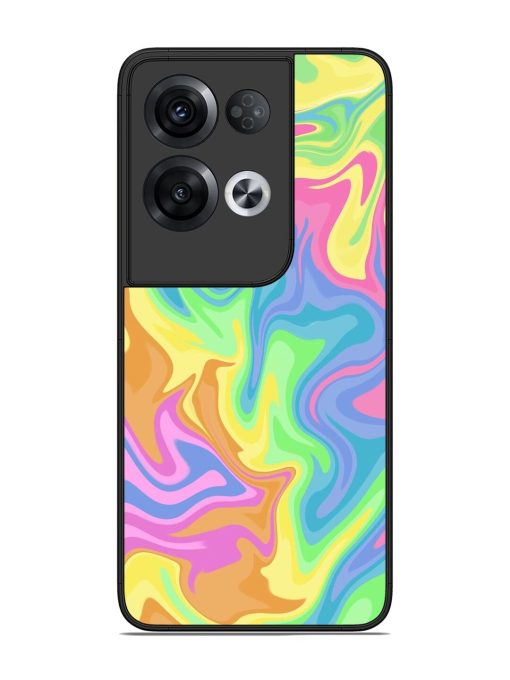 Whimsical Swirl Glossy Soft Edge Case for Oppo Reno 8 Pro (5G) Chachhi