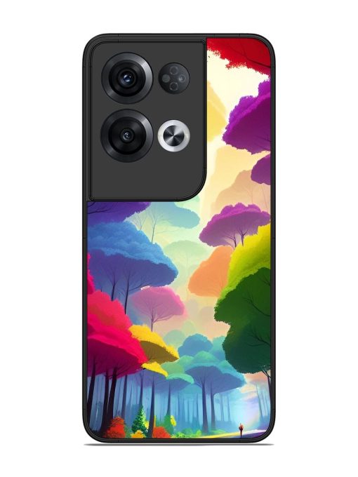 Rainbow Road Glossy Soft Edge Case for Oppo Reno 8 Pro (5G) Chachhi