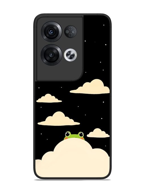 Froggy Night Sky Glossy Soft Edge Case for Oppo Reno 8 Pro (5G) Chachhi