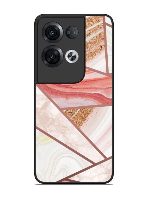 Rosy Mosaic Glossy Soft Edge Case for Oppo Reno 8 Pro (5G) Chachhi