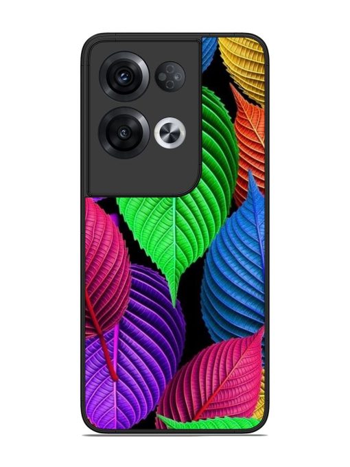 Rainbow Leaf Symphony Glossy Soft Edge Case for Oppo Reno 8 Pro (5G)