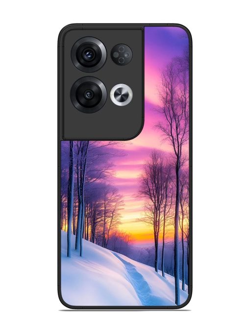 Winter'S Purple Haze Glossy Soft Edge Case for Oppo Reno 8 Pro (5G) Chachhi