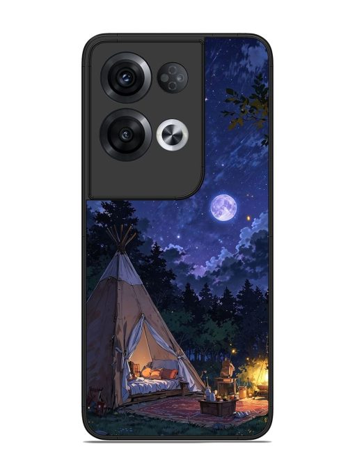 Moonlight Camping Glossy Soft Edge Case for Oppo Reno 8 Pro (5G) Chachhi