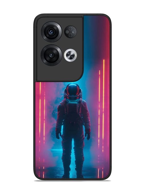 Neon Astronaut Glossy Soft Edge Case for Oppo Reno 8 Pro (5G) Chachhi