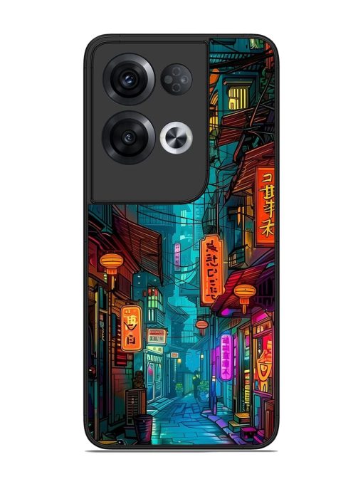 Neon Nightscape Glossy Soft Edge Case for Oppo Reno 8 Pro (5G) Chachhi