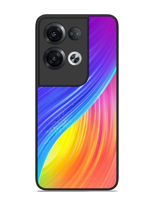 Neon Swirl Glossy Soft Edge Case for Oppo Reno 8 Pro (5G) Chachhi