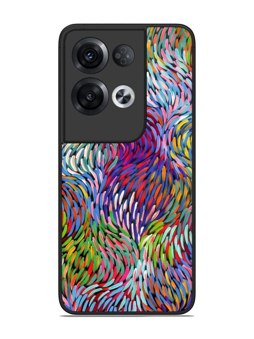 Vibrant Waves Glossy Soft Edge Case for Oppo Reno 8 Pro (5G) Chachhi