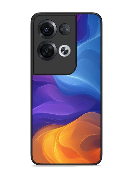 Cosmic Currents Glossy Soft Edge Case for Oppo Reno 8 Pro (5G) Chachhi