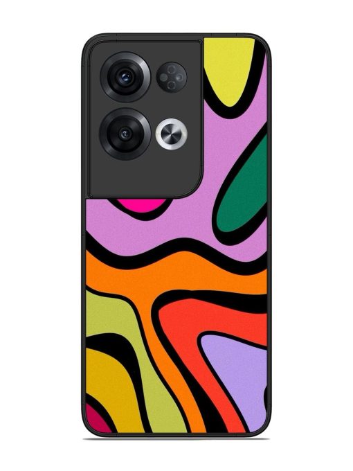 Groovy Swirls Glossy Soft Edge Case for Oppo Reno 8 Pro (5G) Chachhi