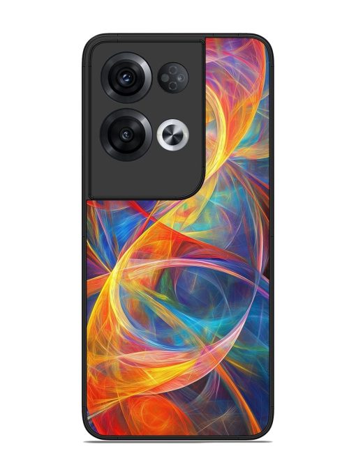 Cosmic Currents Glossy Soft Edge Case for Oppo Reno 8 Pro (5G) Chachhi