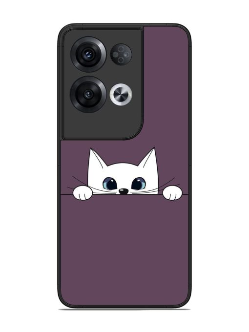 Peek-A-Boo Kitty Glossy Soft Edge Case for Oppo Reno 8 Pro (5G) Chachhi