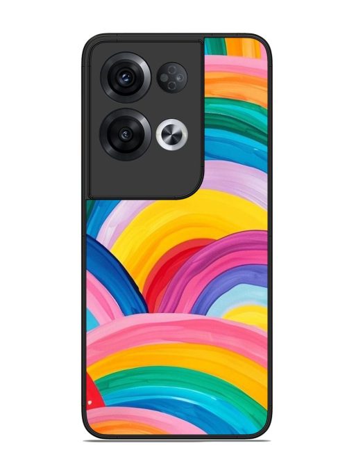 Rainbow Cascade Glossy Soft Edge Case for Oppo Reno 8 Pro (5G) Chachhi