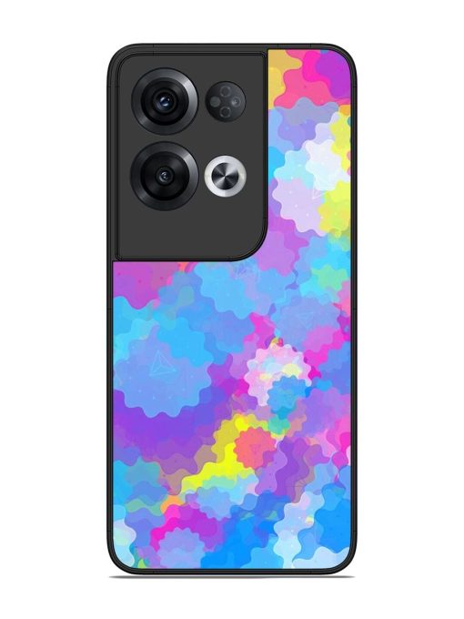 Psychedelic Cloud Burst Glossy Soft Edge Case for Oppo Reno 8 Pro (5G) Chachhi