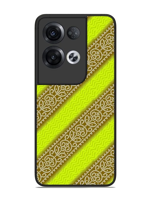 Golden Bandana Bliss Glossy Soft Edge Case for Oppo Reno 8 Pro (5G) Chachhi