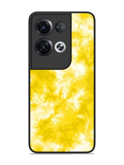 Golden Tie-Dye Twirl Glossy Soft Edge Case for Oppo Reno 8 Pro (5G) Chachhi