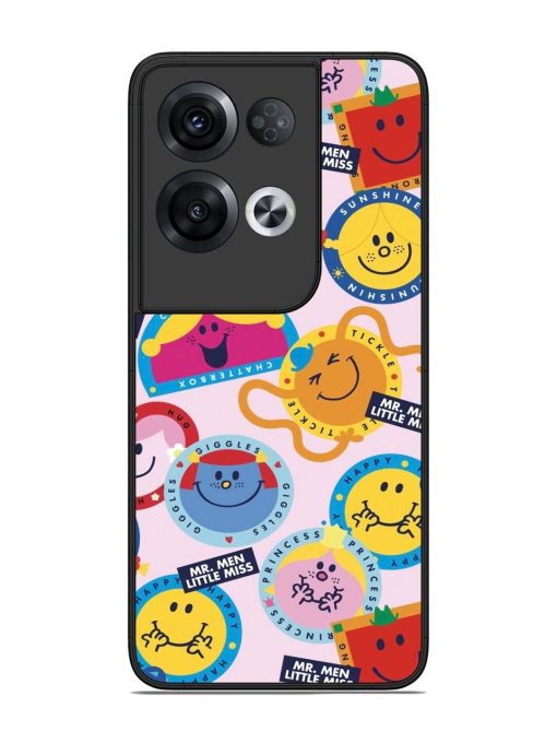 Whimsical Mr. Men & Little Miss Glossy Soft Edge Case for Oppo Reno 8 Pro (5G) Chachhi