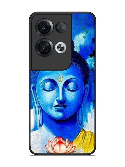 Serene Buddha With Lotus Glossy Soft Edge Case for Oppo Reno 8 Pro (5G) Chachhi