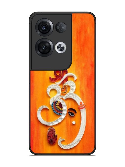 Ganesha In Quilling Art Glossy Soft Edge Case for Oppo Reno 8 Pro (5G) Chachhi