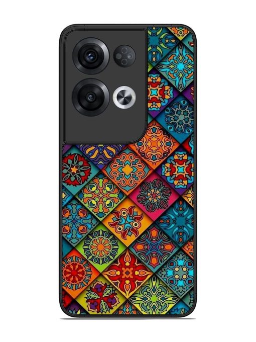 Patchwork Mandala Mosaic Glossy Soft Edge Case for Oppo Reno 8 Pro (5G) Chachhi