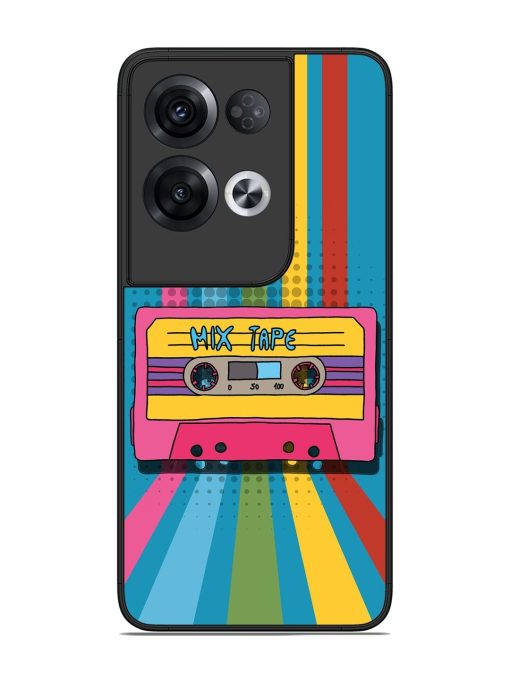 Retro Cassette Tapes Glossy Soft Edge Case for Oppo Reno 8 Pro (5G) Chachhi