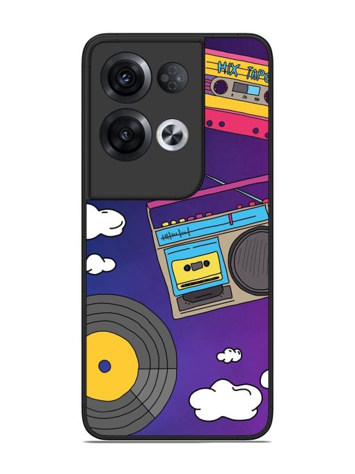 Retro Vibes Glossy Soft Edge Case for Oppo Reno 8 Pro (5G) Chachhi