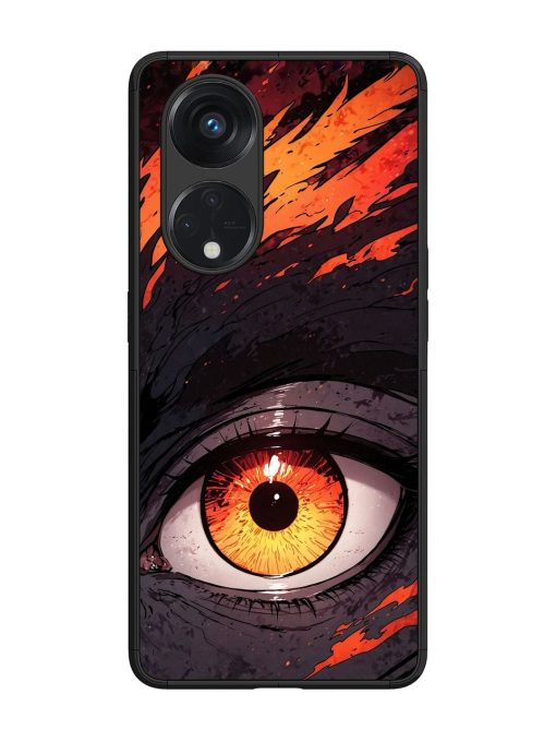 Inferno Gaze Glossy Soft Edge Case for Oppo Reno 8T (5G) Chachhi