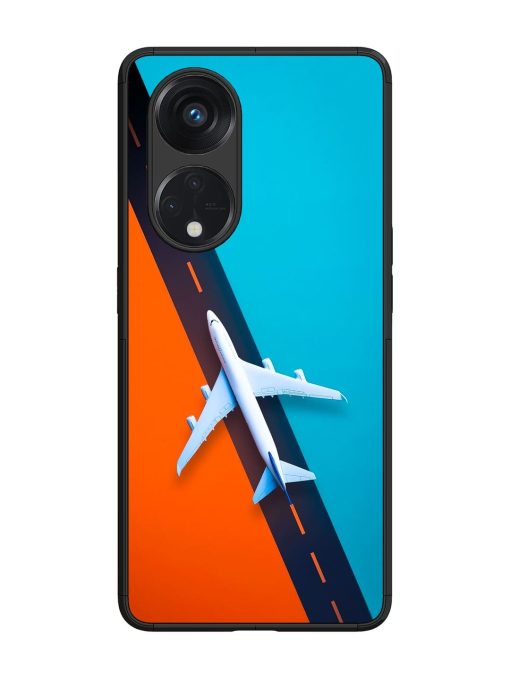 Skyward Bound Glossy Soft Edge Case for Oppo Reno 8T (5G) Chachhi