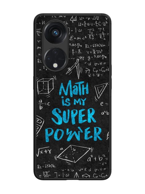 Math Magic Glossy Soft Edge Case for Oppo Reno 8T (5G) Chachhi