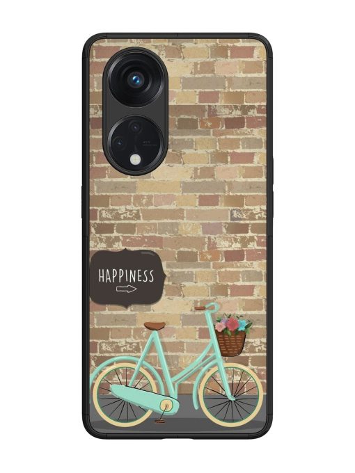 Pedaling Towards Happiness Glossy Soft Edge Case for Oppo Reno 8T (5G) Chachhi