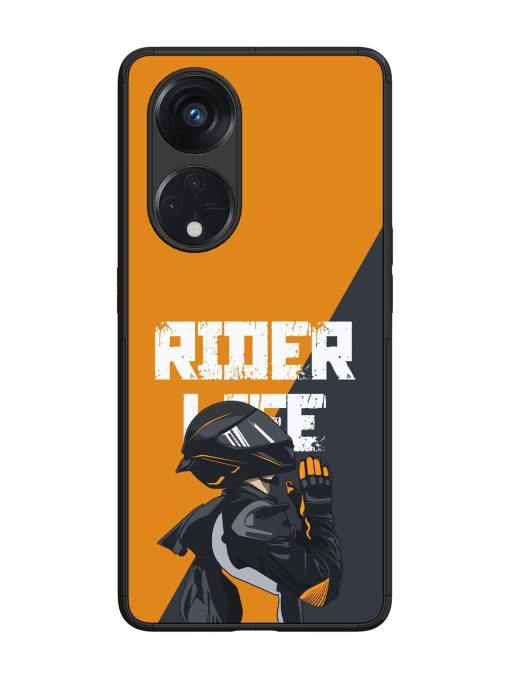 Ride Never Ends Glossy Soft Edge Case for Oppo Reno 8T (5G) Chachhi