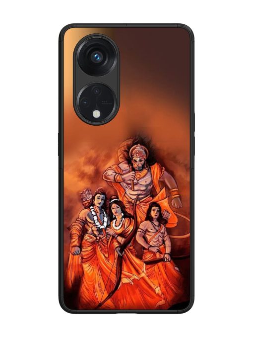 Sita Ram Glossy Soft Edge Case for Oppo Reno 8T (5G) Chachhi