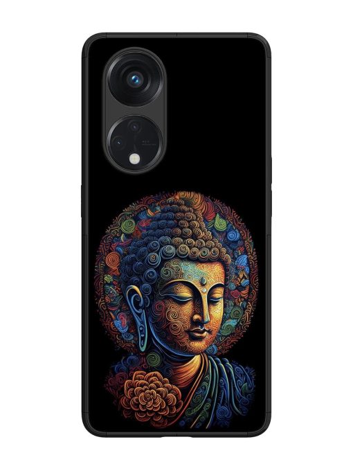 Stained Glass Serenity Glossy Soft Edge Case for Oppo Reno 8T (5G) Chachhi