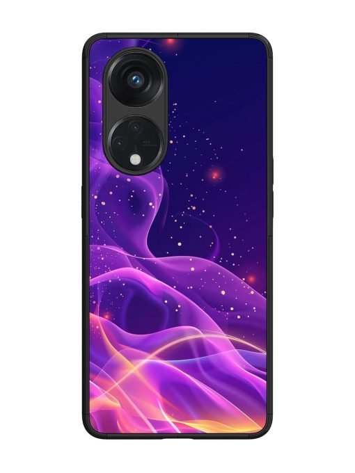 Cosmic Currents Glossy Soft Edge Case for Oppo Reno 8T (5G) Chachhi