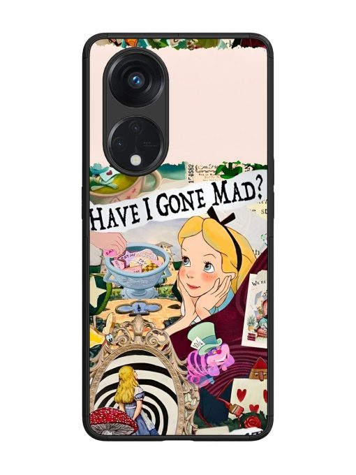 Mad Hatter'S Collage Glossy Soft Edge Case for Oppo Reno 8T (5G) Chachhi