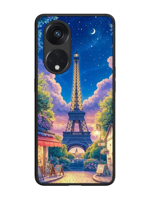 Twilight In Paris Glossy Soft Edge Case for Oppo Reno 8T (5G) Chachhi