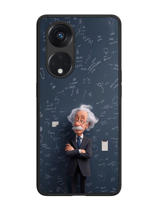 Albert Einstein Glossy Soft Edge Case for Oppo Reno 8T (5G) Chachhi