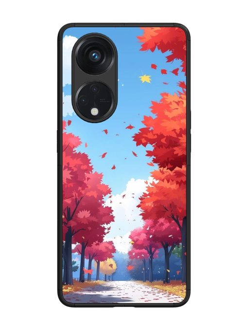 Autumn'S Embrace Glossy Soft Edge Case for Oppo Reno 8T (5G) Chachhi