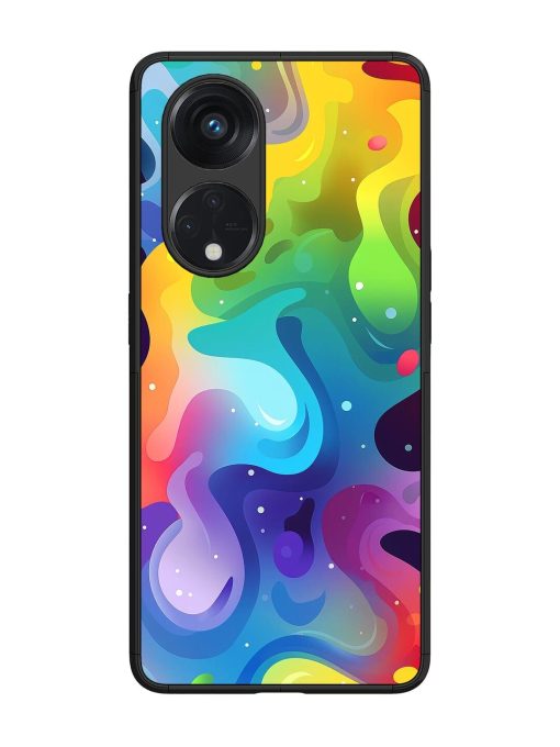 Rainbow River Glossy Soft Edge Case for Oppo Reno 8T (5G) Chachhi