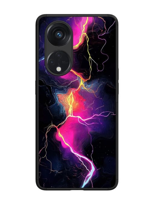 Electric Dreams Glossy Soft Edge Case for Oppo Reno 8T (5G) Chachhi