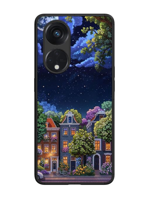 Moonlit Streets Glossy Soft Edge Case for Oppo Reno 8T (5G) Chachhi