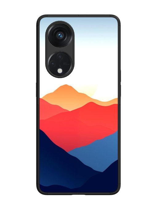 Sunset Peaks Glossy Soft Edge Case for Oppo Reno 8T (5G)