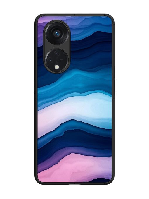 Oceanic Layers Glossy Soft Edge Case for Oppo Reno 8T (5G) Chachhi