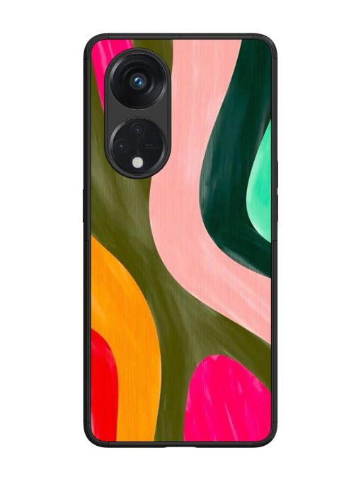 Wavy Wonder Glossy Soft Edge Case for Oppo Reno 8T (5G) Chachhi