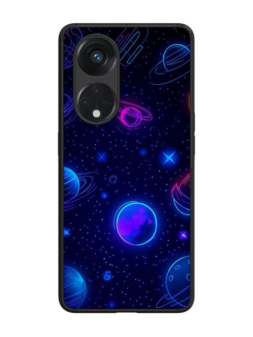 Neon Cosmos Glossy Soft Edge Case for Oppo Reno 8T (5G)