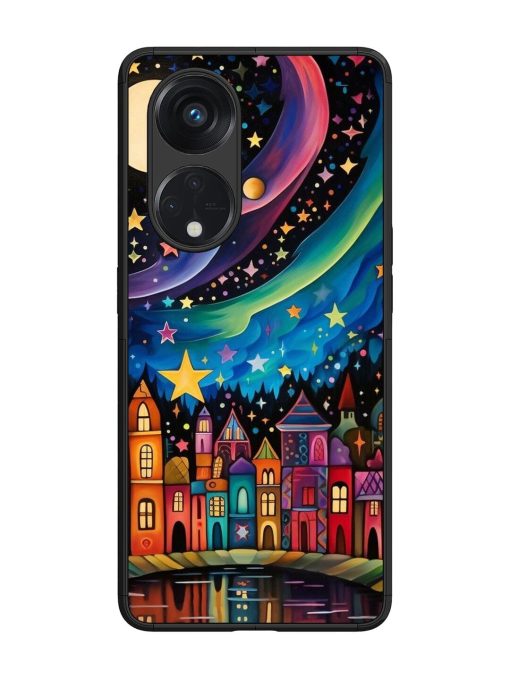 Starlit Village Glossy Soft Edge Case for Oppo Reno 8T (5G) Chachhi