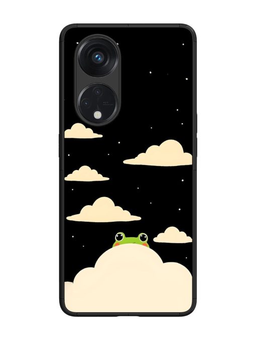 Froggy Night Sky Glossy Soft Edge Case for Oppo Reno 8T (5G) Chachhi