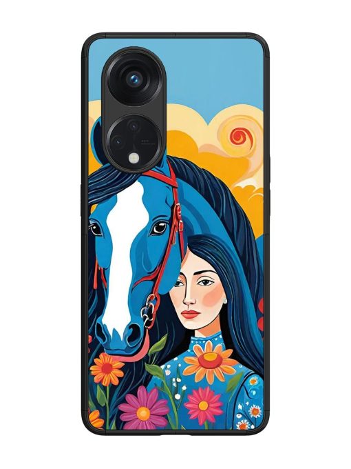 Equine Enchantment Glossy Soft Edge Case for Oppo Reno 8T (5G) Chachhi