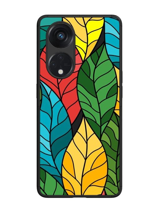 Foliage Fiesta Glossy Soft Edge Case for Oppo Reno 8T (5G) Chachhi