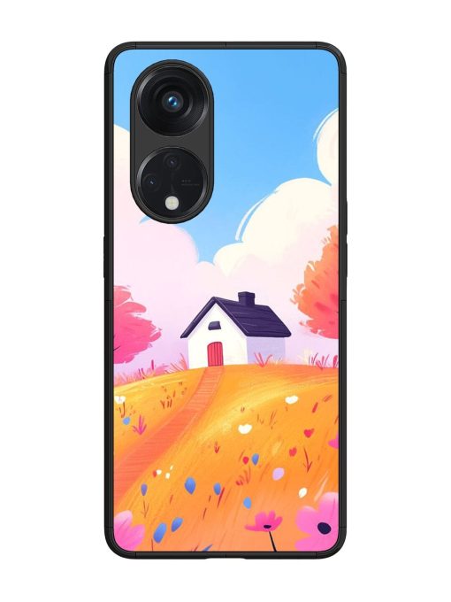 Hilltop Haven Glossy Soft Edge Case for Oppo Reno 8T (5G) Chachhi